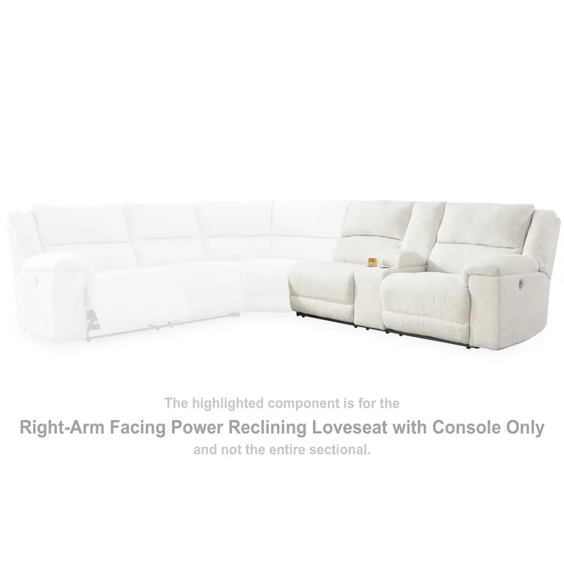 Keensburg Right-Arm Facing Power Reclining Loveseat with Console
