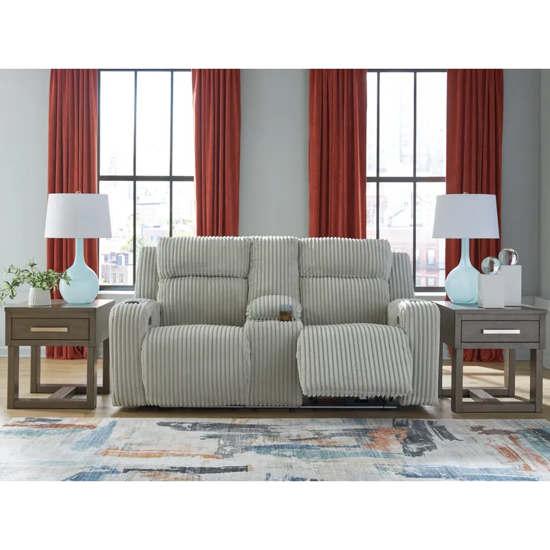 Forest Lake Power Reclining Loveseat with Console