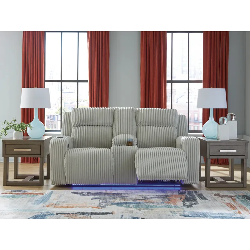 Forest Lake Power Reclining Loveseat with Console