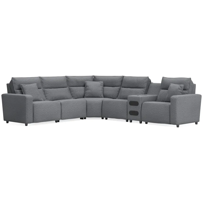 Modmax II 6-Piece Reclining Sectional with Audio Console