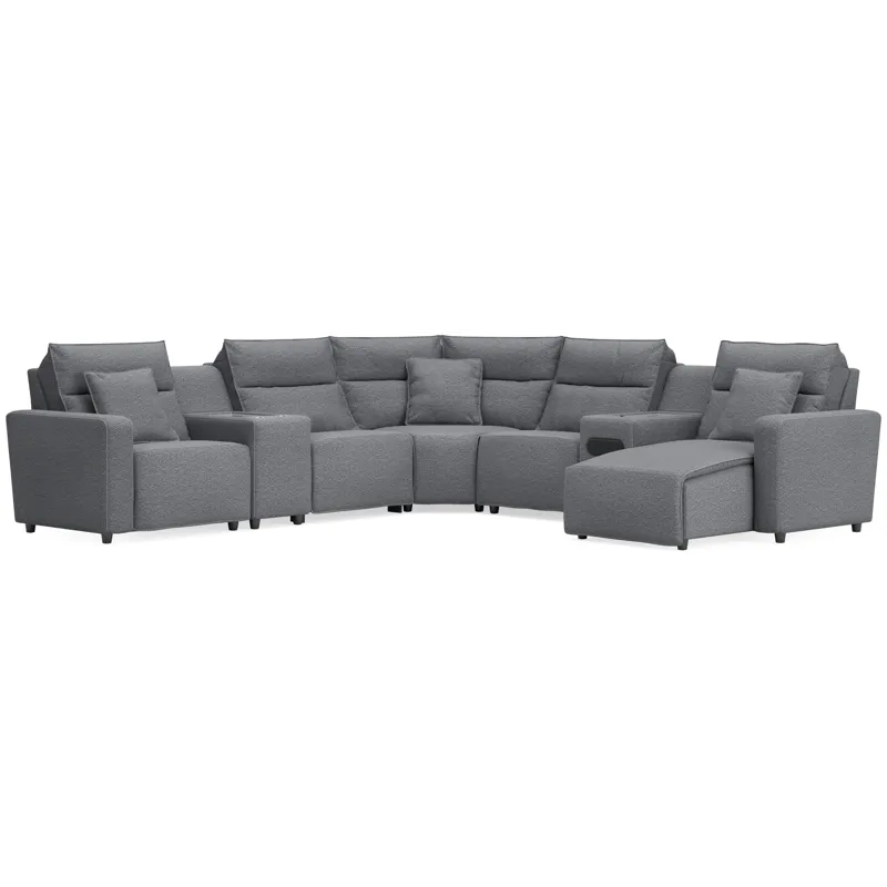 Modmax II 7-Piece Power Reclining Sectional with Chaise and Audio System