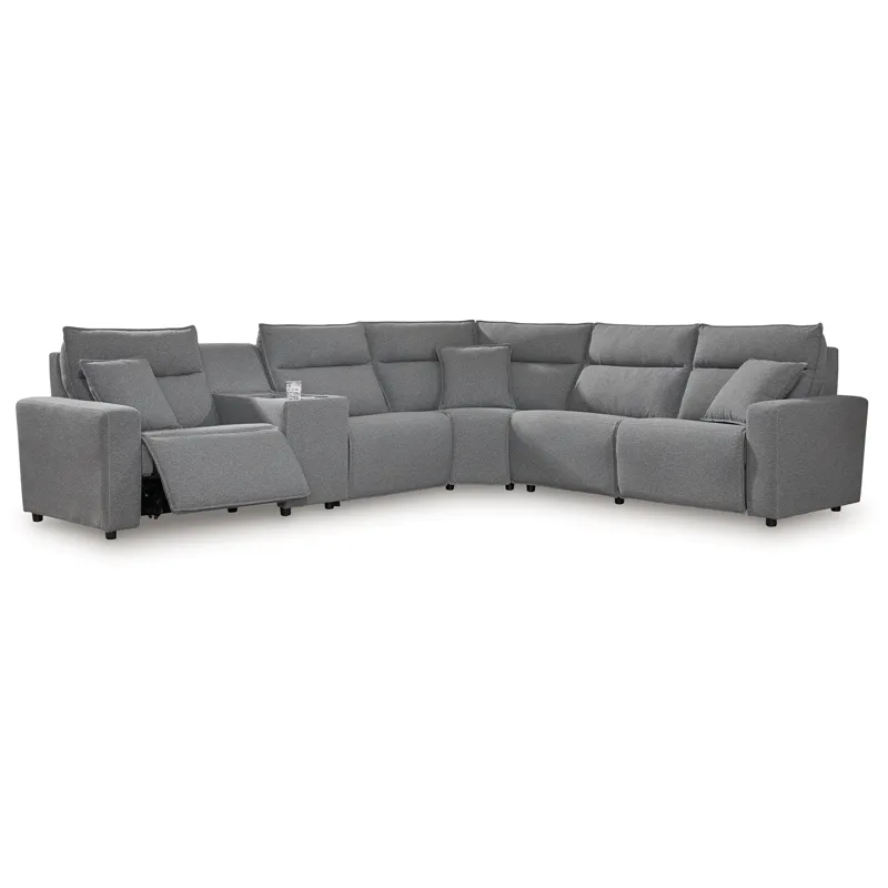 Modmax 6-Piece Reclining Sectional with Storage Console
