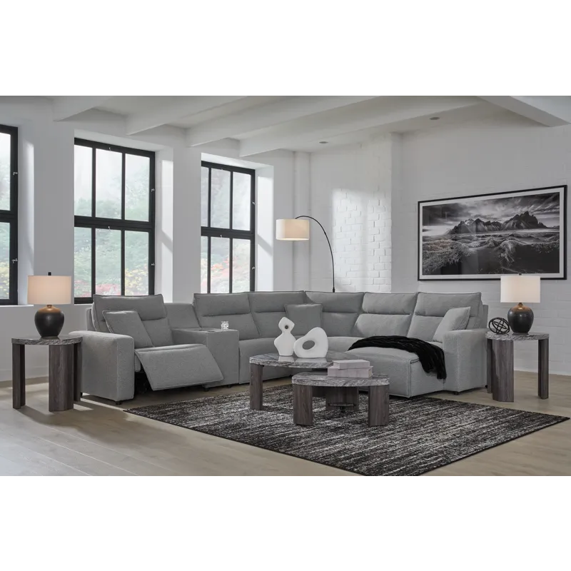 Modmax 6-Piece Power Reclining Sectional with Chaise