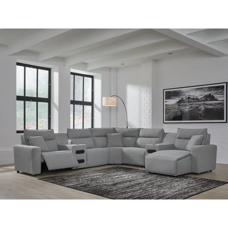 Modmax 7-Piece Power Reclining Sectional with Chaise