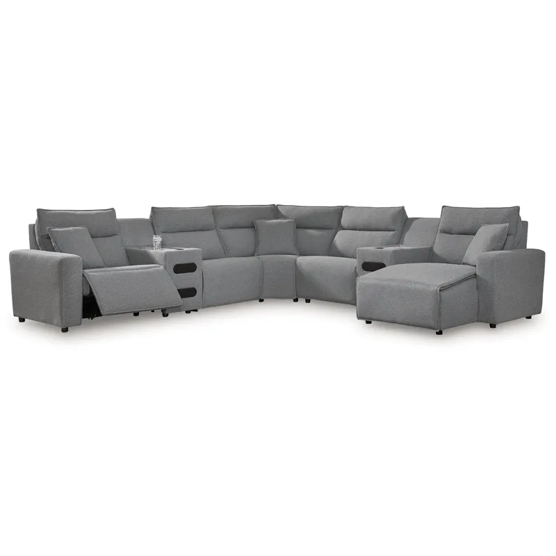 Modmax 7-Piece Power Reclining Sectional with Chaise