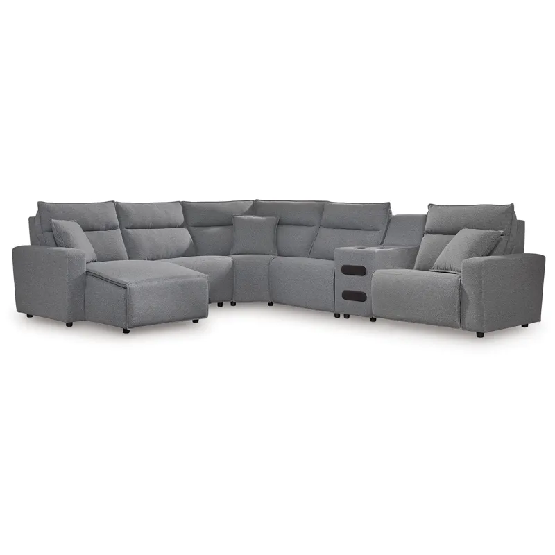 ModMax II 6-Piece Reclining Sectional with Chaise and Audio Console
