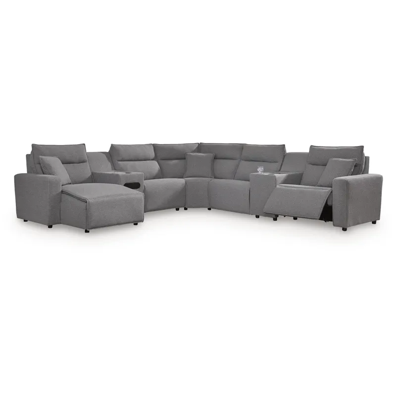 Modmax II 7-Piece Power Reclining Sectional with Chaise and Audio Console