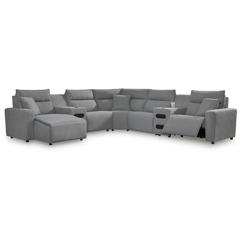 Modmax 7-Piece Power Reclining Sectional with Chaise