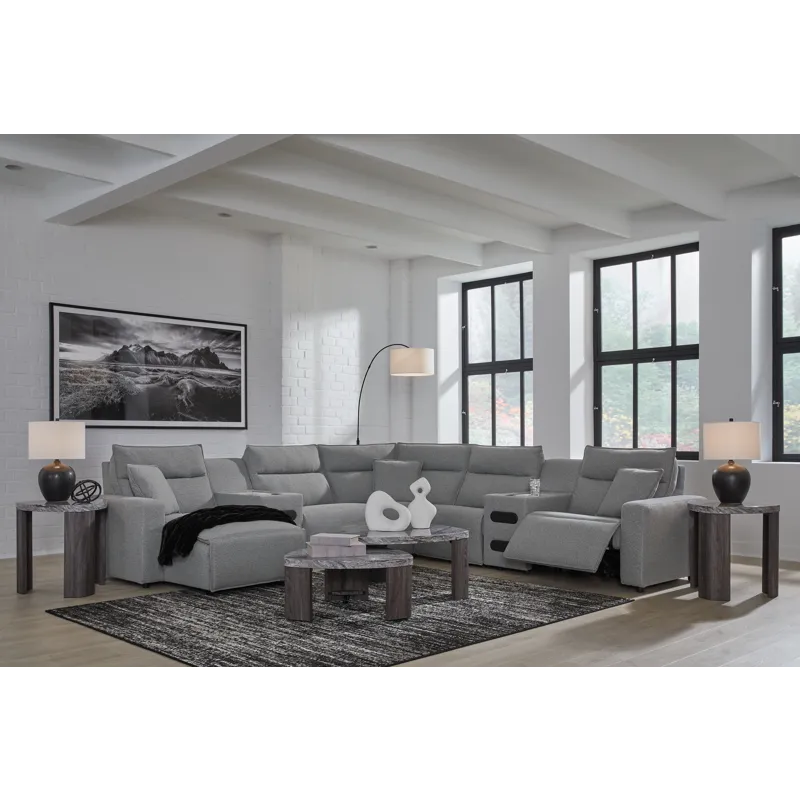 Modmax 7-Piece Power Reclining Sectional with Chaise