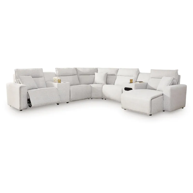 Modmax II 7-Piece Power Reclining Sectional with Chaise and Audio Console