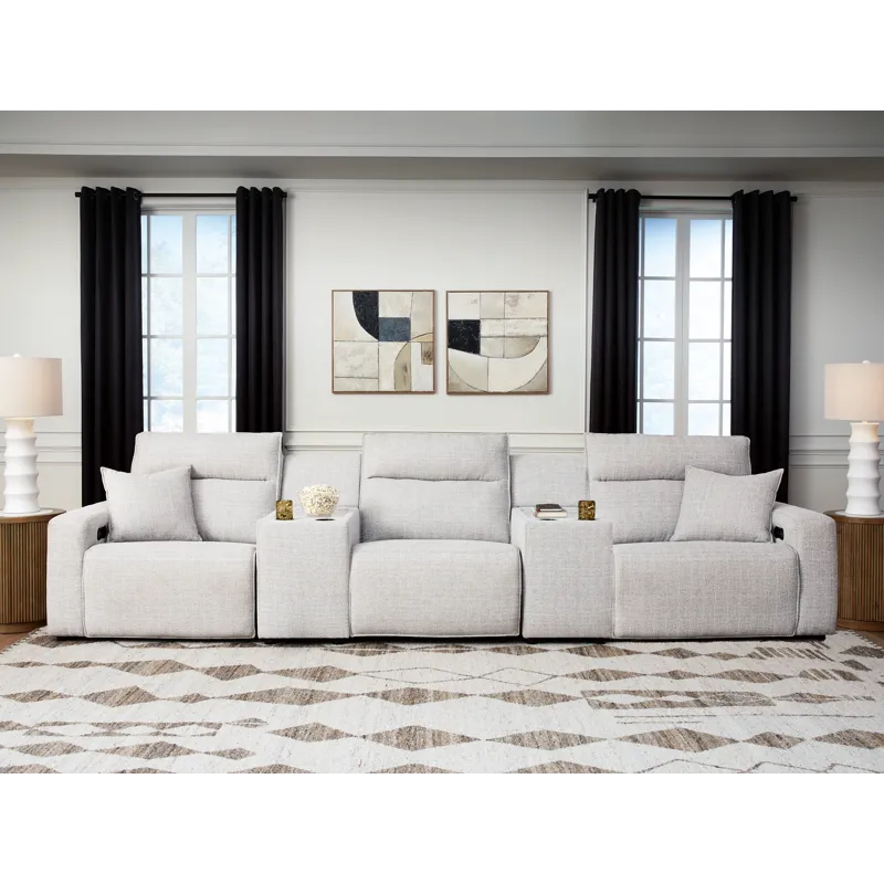 Modmax II 5-Piece Power Reclining Sectional with Consoles