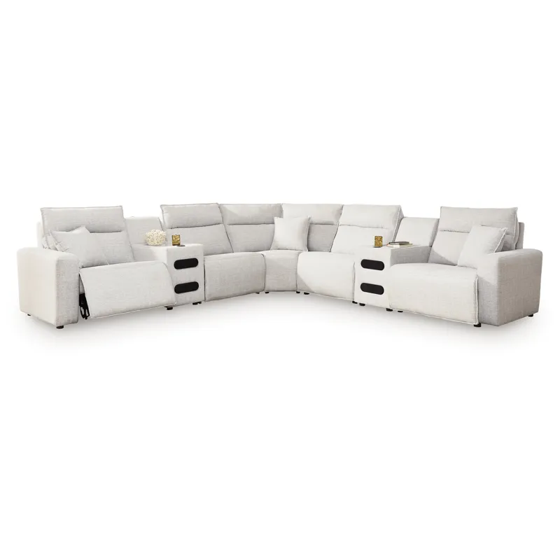 Modmax II 7-Piece Power Reclining Sectional with Chaise and Audio Consoles
