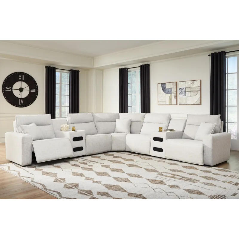 Modmax II 7-Piece Power Reclining Sectional with Chaise and Audio Consoles