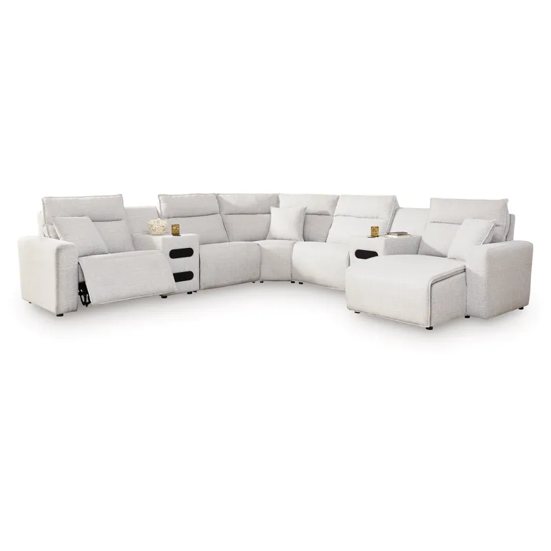 Modmax II 7-Piece Power Reclining Sectional with Chaise and Audio Consoles