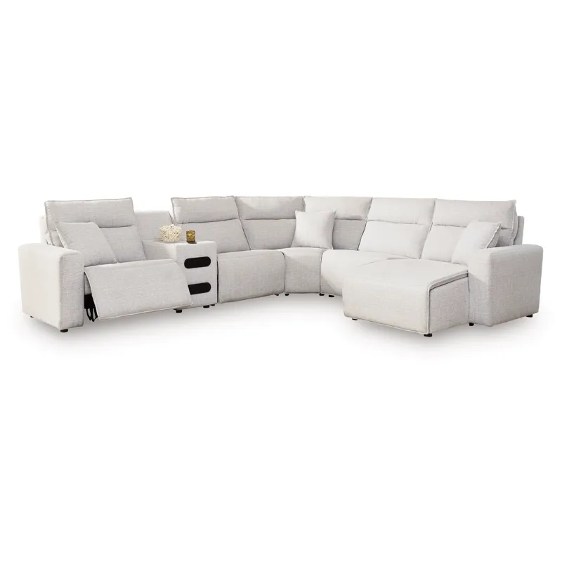 Modmax II 6-Piece Reclining Sectional with Chaise and Audio Console