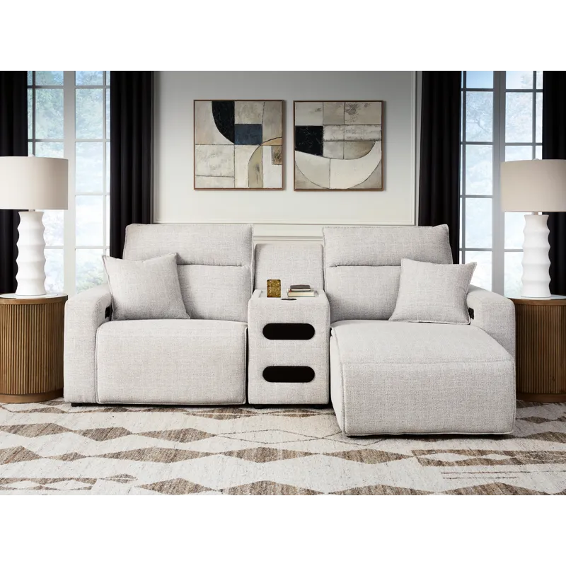 Modmax II 3-Piece Power Reclining Sectional with Chaise and Audio Console