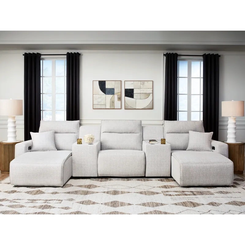 Modmax II 5-Piece Power Reclining Sectional with Chaise and Consoles