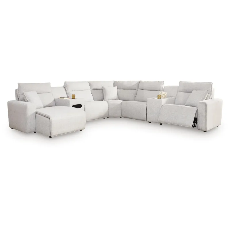 Modmax II 7-Piece Power Reclining Sectional with Chaise and Audio Console