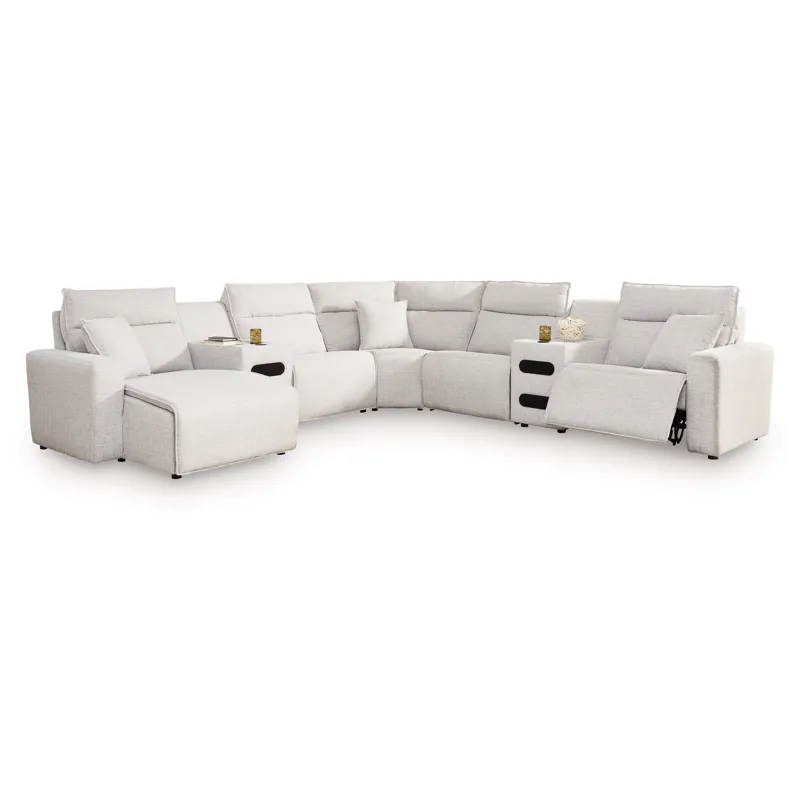 Modmax II 7-Piece Power Reclining Sectional with Chaise and Audio Consoles