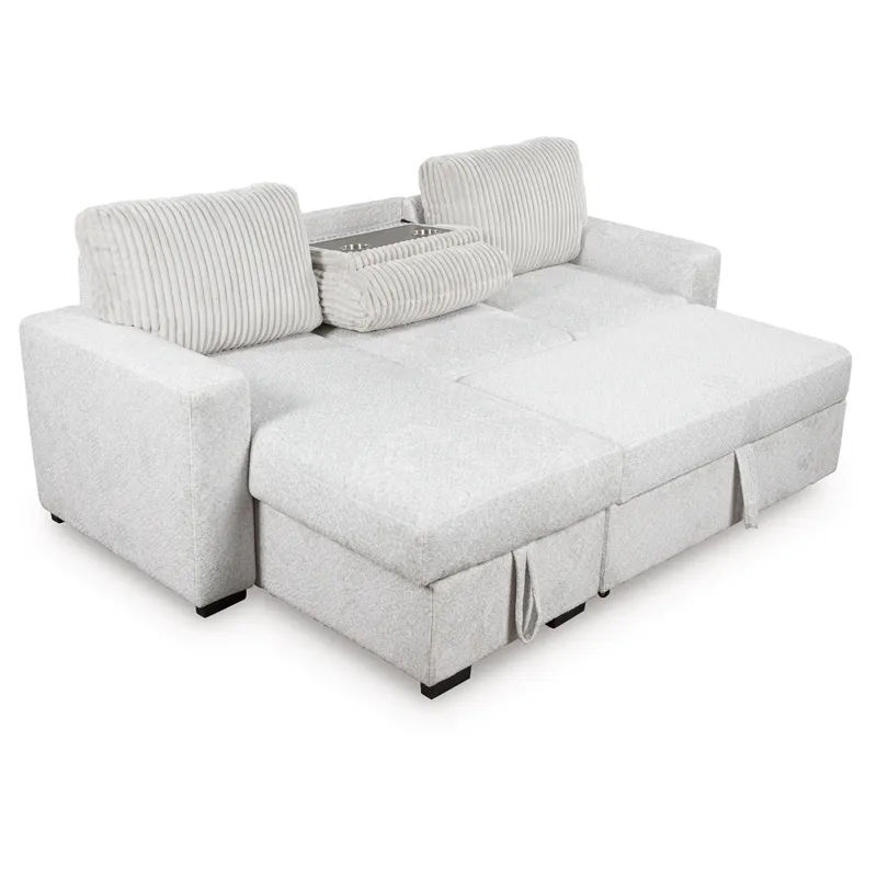 Poppleton 2-Piece Sectional with Pop Up Sleeper and Chaise