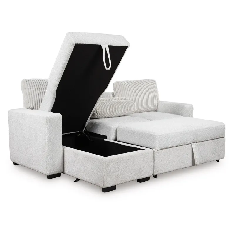 Poppleton 2-Piece Sectional with Pop Up Sleeper and Chaise