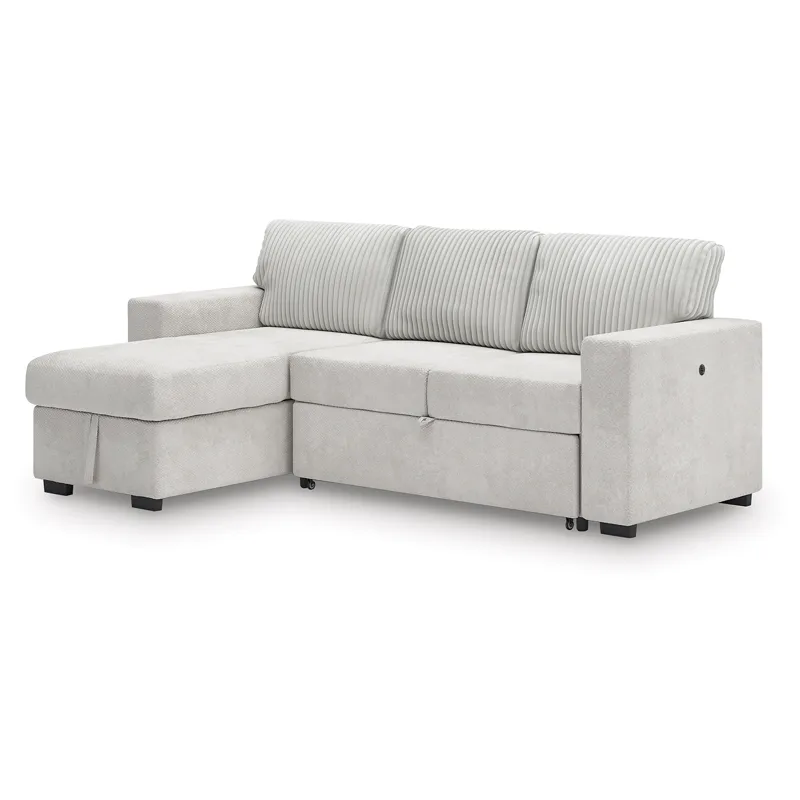 Poppleton 2-Piece Sectional with Pop Up Sleeper and Chaise