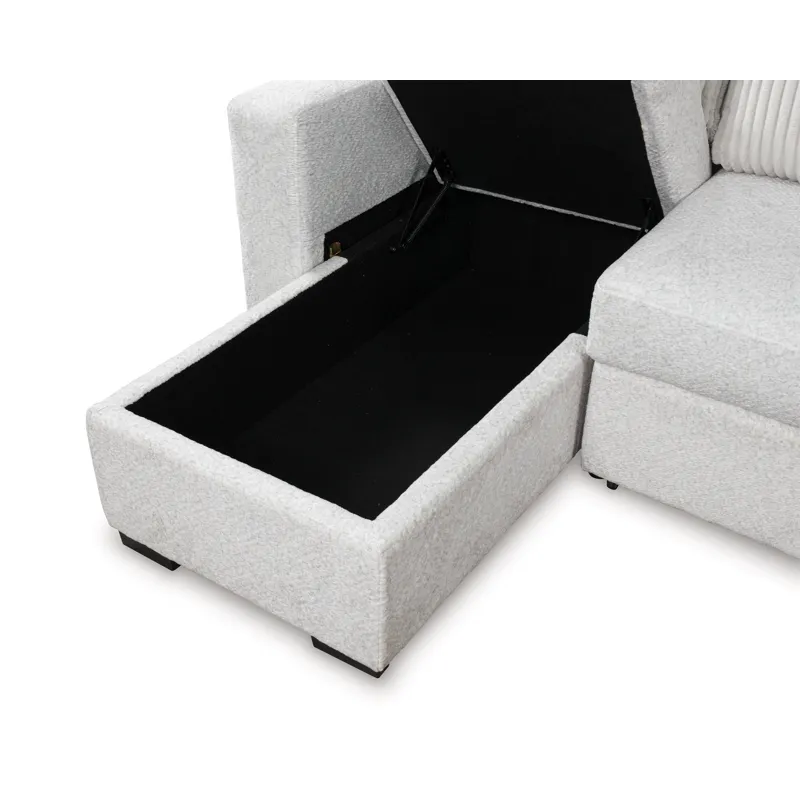 Poppleton 2-Piece Sectional with Pop Up Sleeper and Chaise
