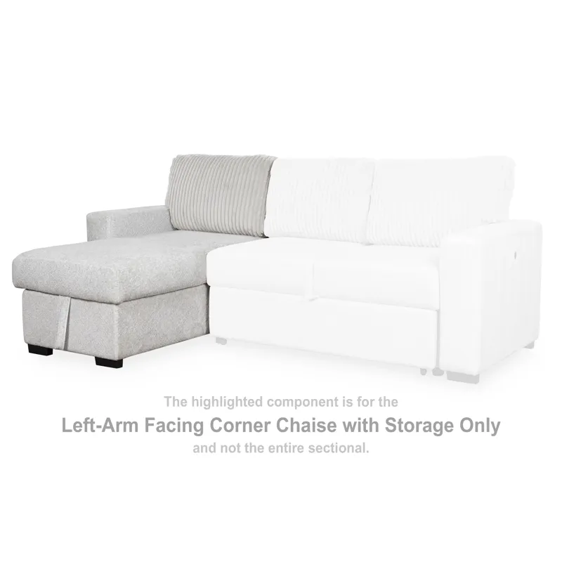 Poppleton Left-Arm Facing Corner Chaise with Storage