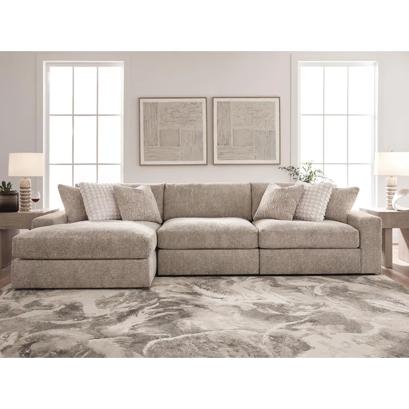 Nexora-Court 3-Piece Sectional Sofa Chaise