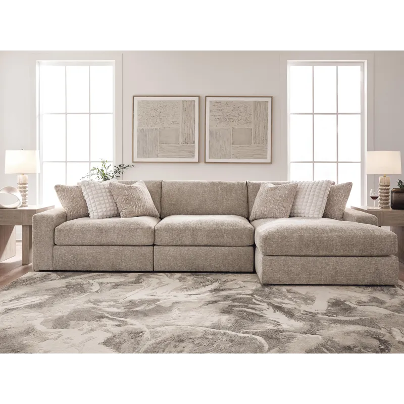 Nexora-Court 3-Piece Sectional Sofa Chaise