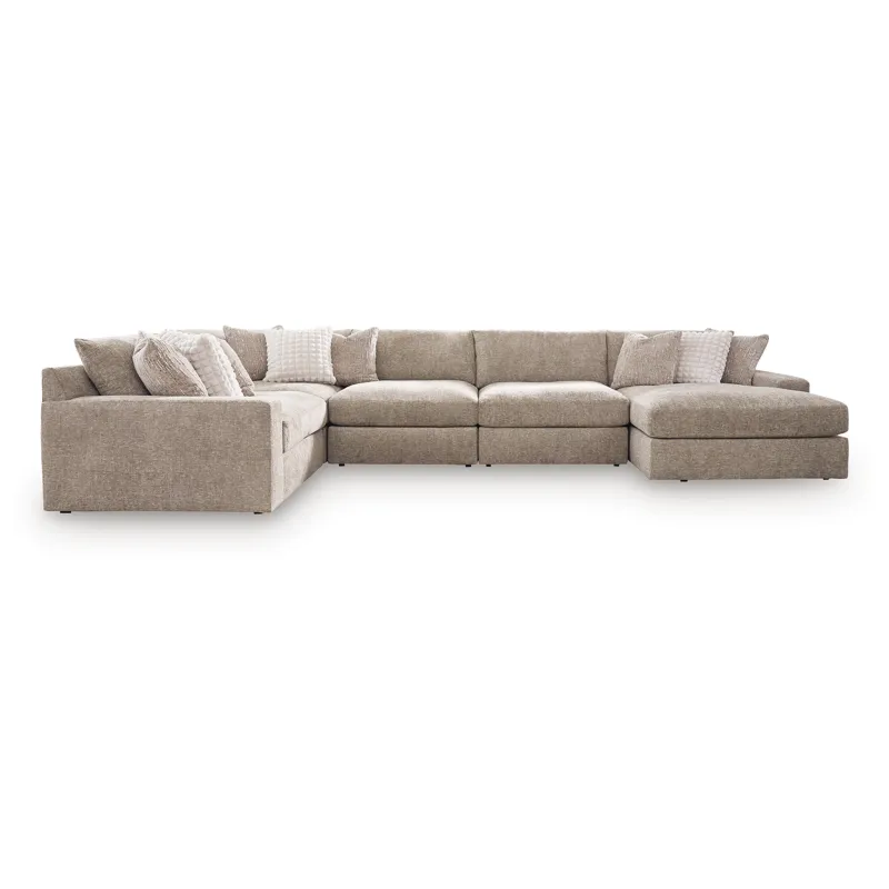 Nexora-Court 5-Piece Sectional with Chaise