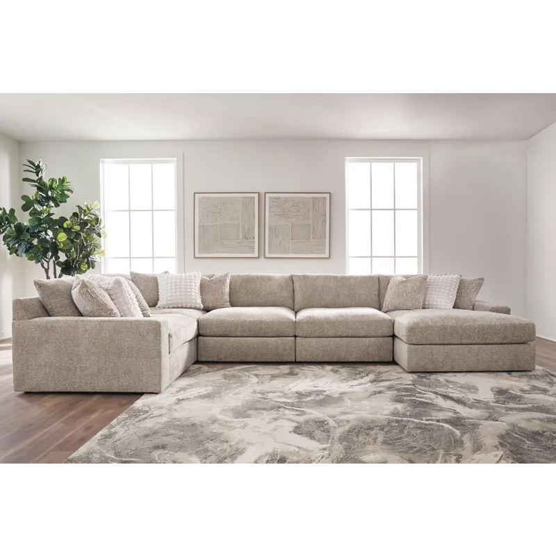 Nexora-Court 5-Piece Sectional with Chaise