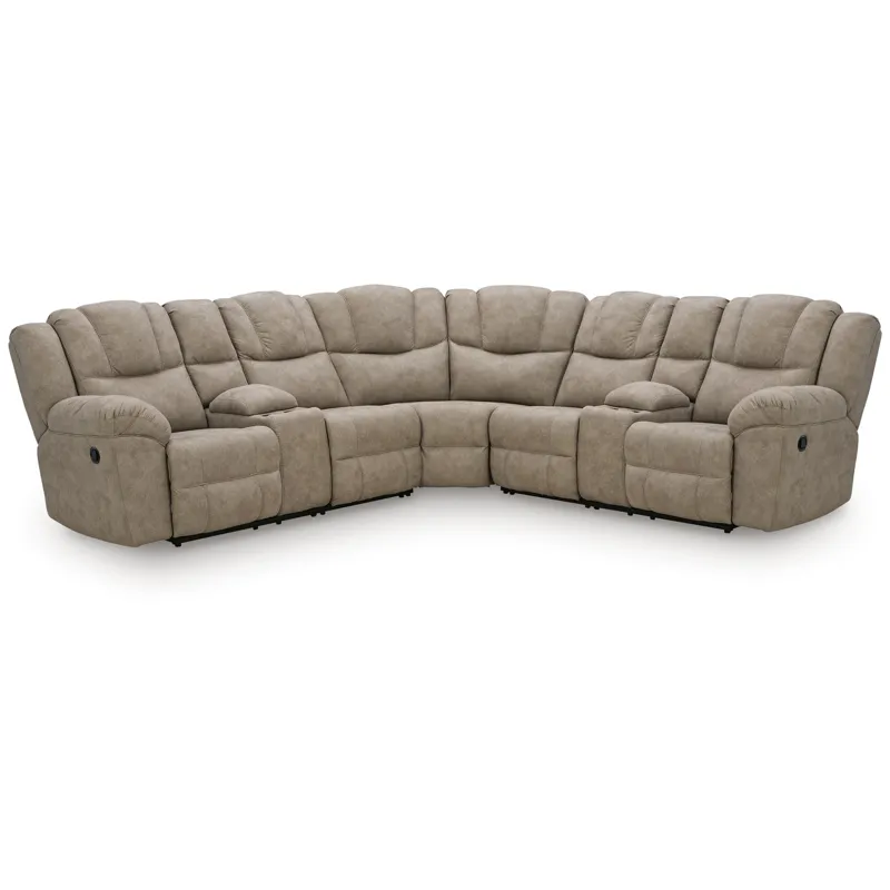 Pearce-Pike 3-Piece Reclining Sectional with Double Console