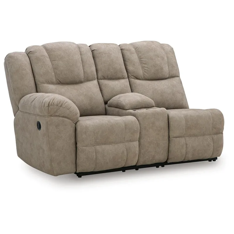 Pearce-Pike Left-Arm Facing Reclining Loveseat with Console
