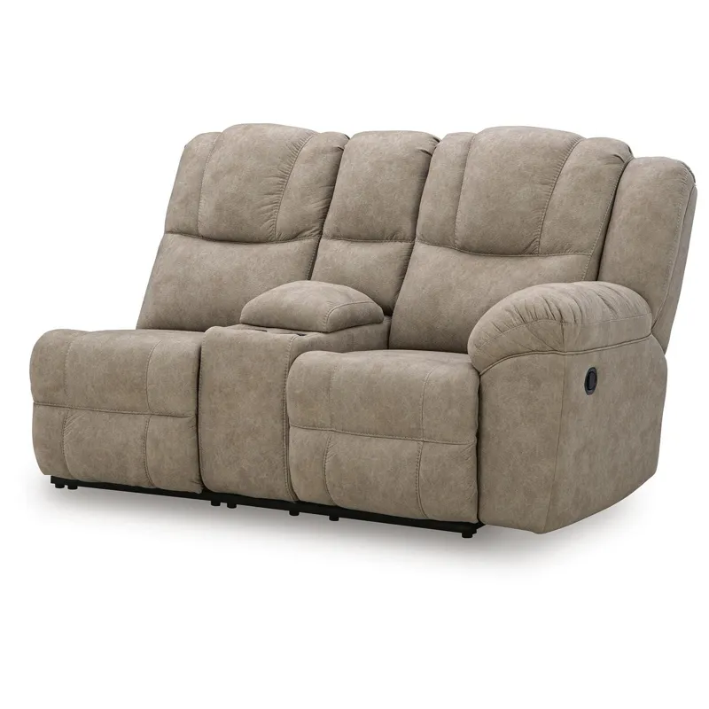 Ravenswaye Right-Arm Facing Reclining Loveseat with Console