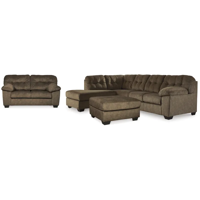 Accrington 2-Piece Sleeper Sectional, Loveseat and Ottoman
