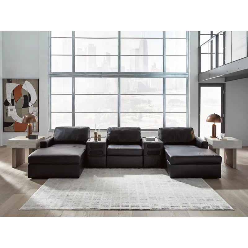 ModMax II 5-Piece Double Chaise Sectional with Audio Consoles