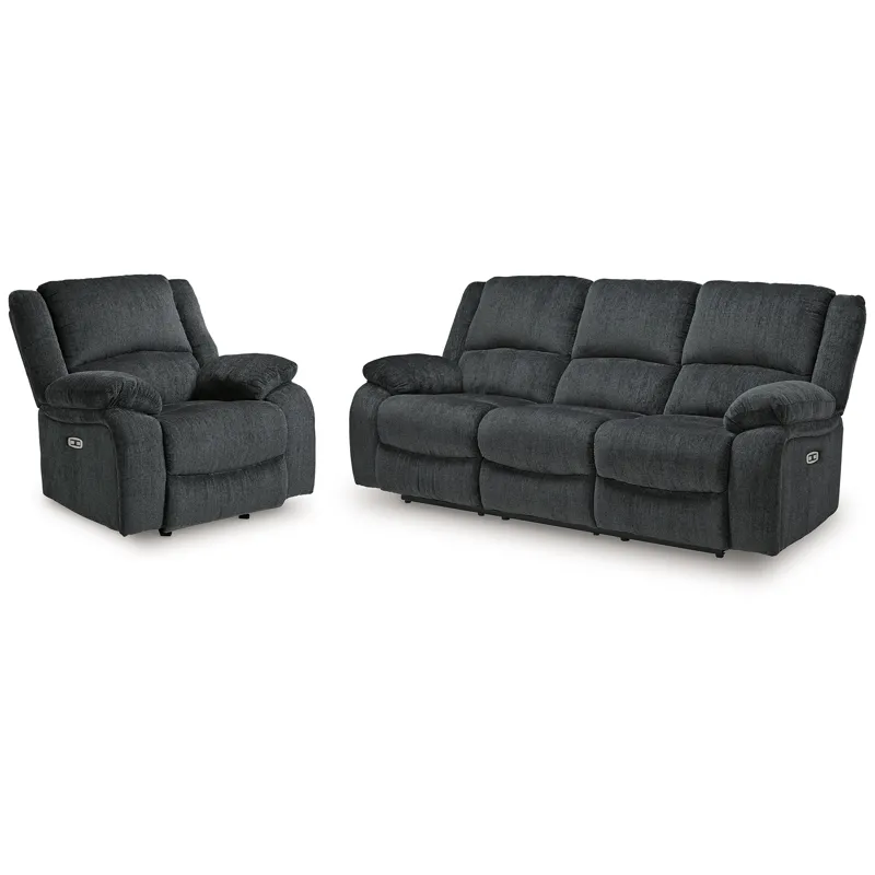 Draycoll Power Reclining Sofa and Power Recliner