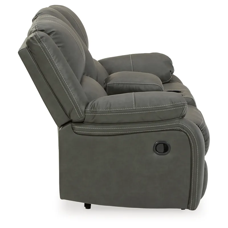 Calderwell Reclining Loveseat with Console