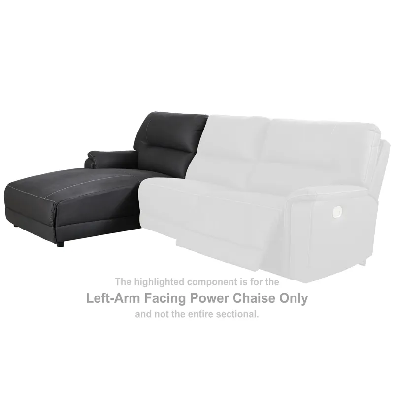 Henefer Left-Arm Facing Power Reclining Back Chaise