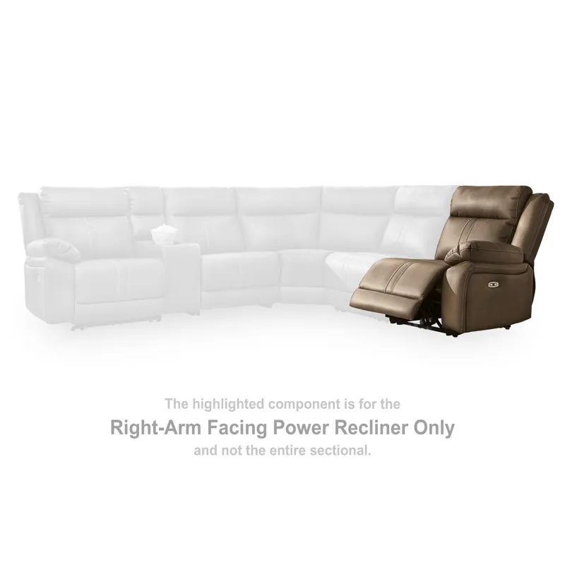 Max-Media Right-Arm Facing Power Recliner