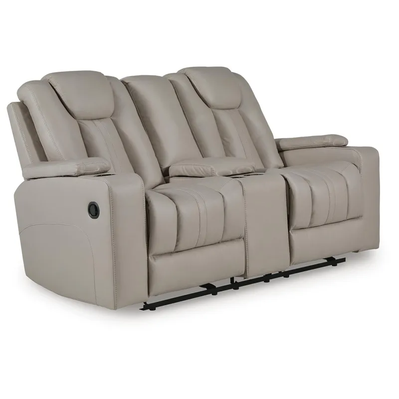 Elevate Edges Glider Reclining Loveseat with Console