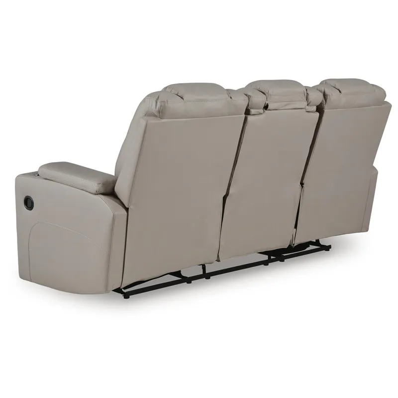 Elevate Edges Reclining Sofa with Drop Down Table