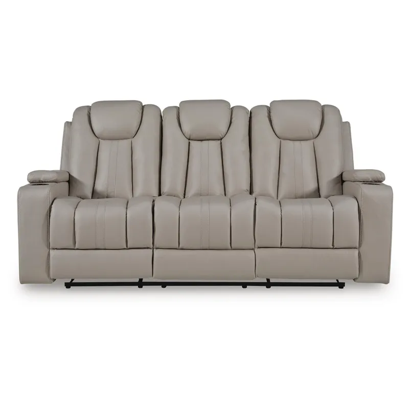 Elevate Edges Reclining Sofa with Drop Down Table