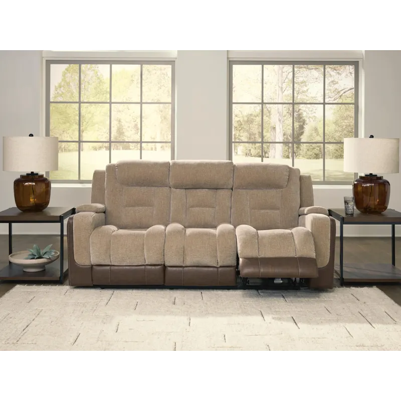 Mixed Motion Power Reclining Sofa