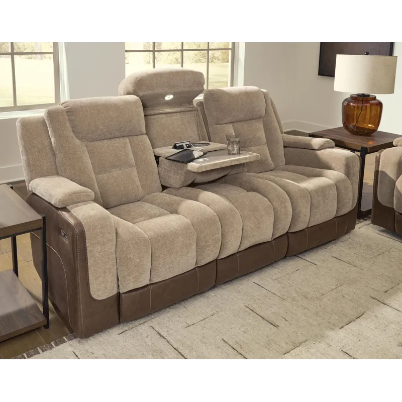 Mixed Motion Power Reclining Sofa