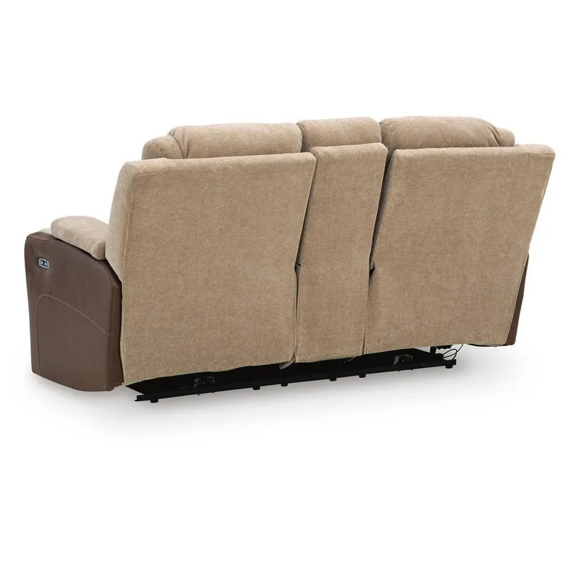 Mixed Motion Power Reclining Loveseat with Console