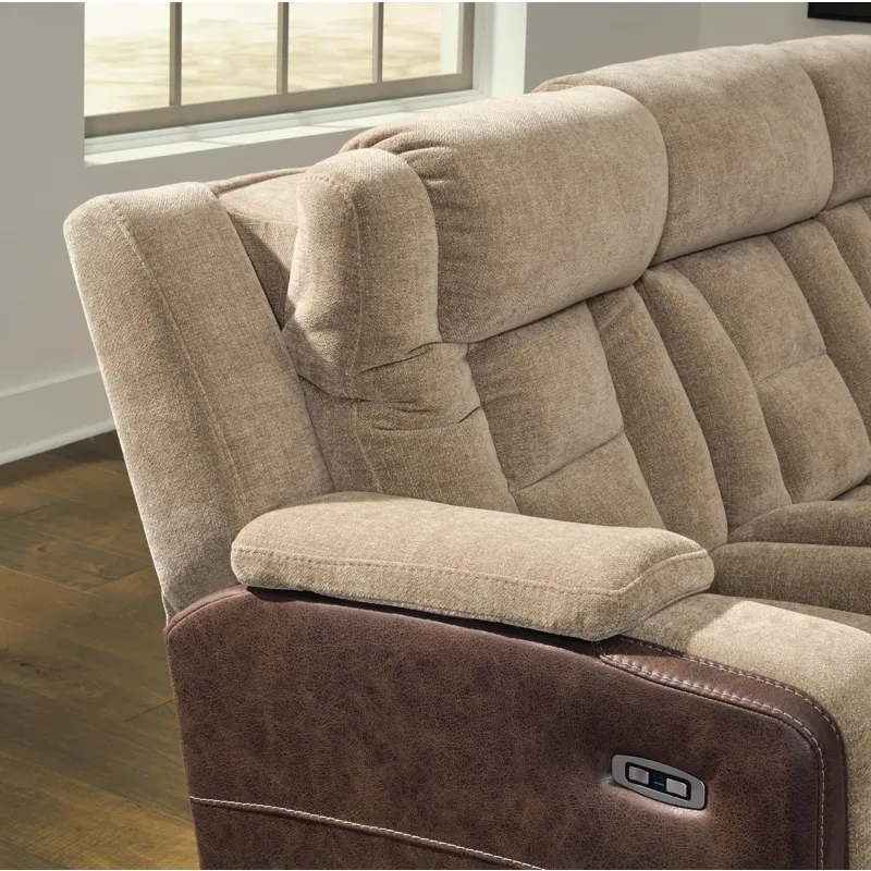Mixed Motion Power Reclining Sofa
