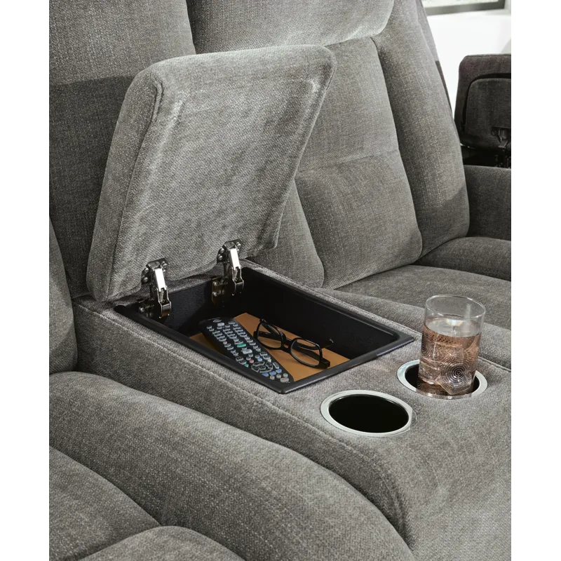 Mixed Motion Power Reclining Loveseat with Console