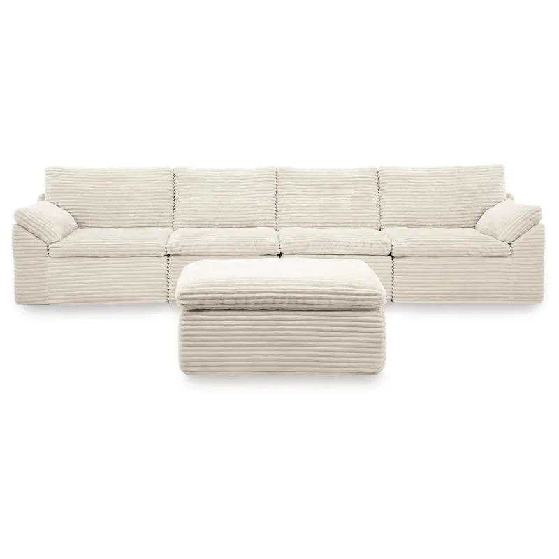 Fannin 4-Piece Sectional with Ottoman